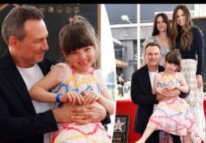 Christian Slater's family photo 