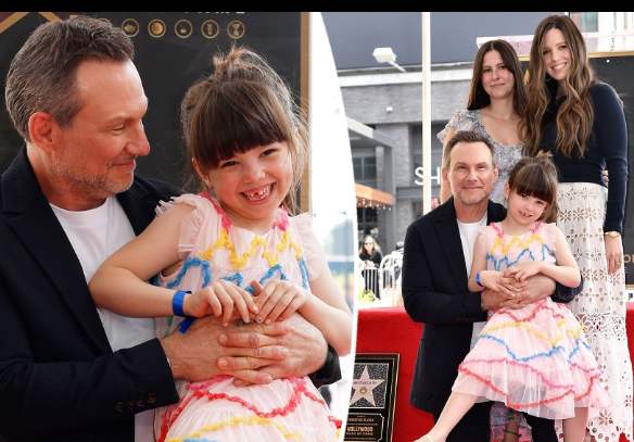 Christian Slater's family photo