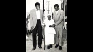 Rahaman Ali with his mother and brother 