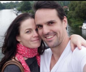 His wife Melle Stewart