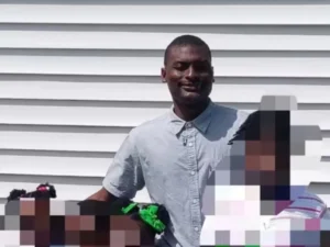Shamar Elkins with children
